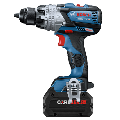 Bosch GSB18V-975C HD taladro percutor a batería con batería CORE18V 8 Ah.