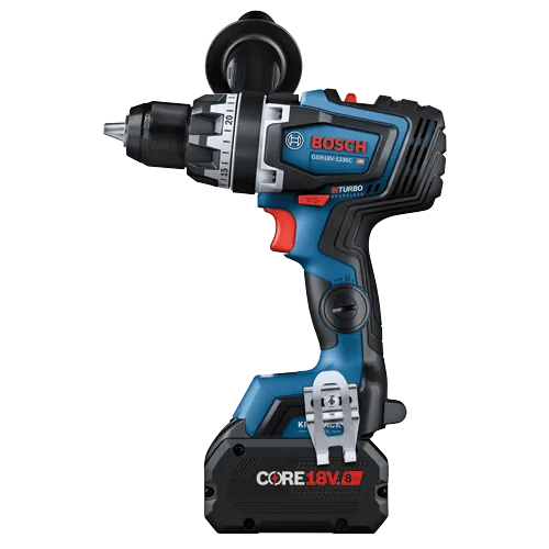 Bosch GSR18V-1330C BITURBO Taladro sin escobillas con batería CORE18V 8 Ah.