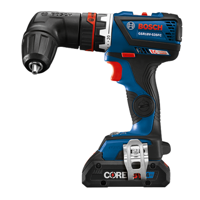 Bosch GSR18V-535FC taladro atornillador a batería con motor EC sin escobillas y batería CORE de 4 Ah.