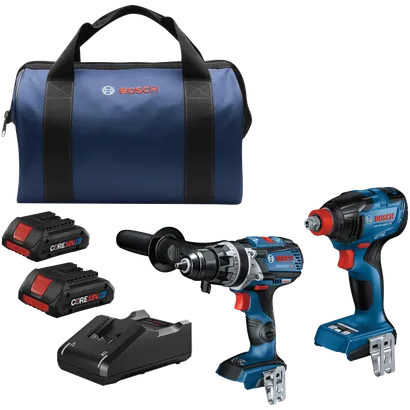 bosch cordless 18V AMPshare CORE18V combo batteries charger bag kit