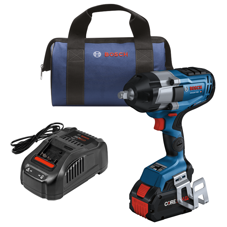 bosch corldess 18V AMPshare CORE18V impact wrench bc1880 charger battery kit