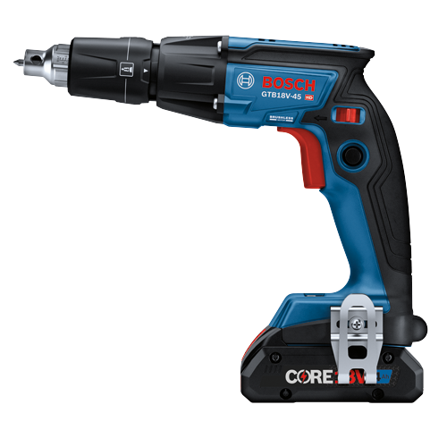 Bosch GTB18V-45 HD taladro sin escobillas, con batería CORE18V de 4 Ah.