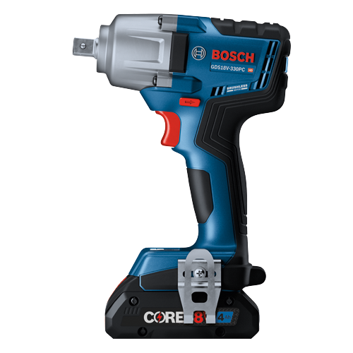 Bosch GDS18V-330PC PRO llave de impacto a batería, con MOTOR BRUSHLESS, batería CORE 18V 4Ah.