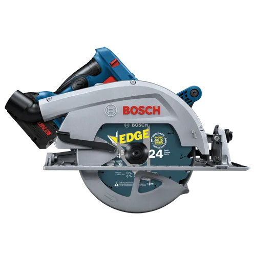 Sierra circular a batería Bosch, con 24 dientes.