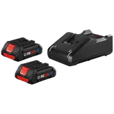 Batería CORE18V 4Ah y cargador de Bosch.