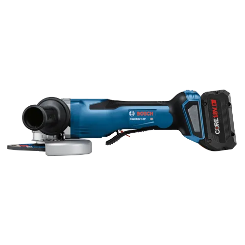 Bosch GWX18V-13P HD amoladora angular, con batería CORE18V 8 Ah.