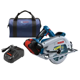 Sierra de batería Bosch "EDGE" de 24 dientes, y cargador, con bolsa azul.