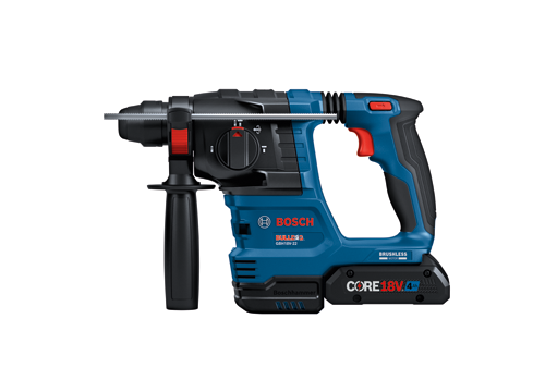 Bosch BULLDOG GBH18V-22 con batería CORE18V 4Ah, motor sin escobillas.