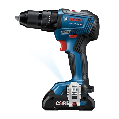 Bosch GSB 18V-490 HD taladro percutor a batería con motor sin escobillas, batería Core 8Ah.