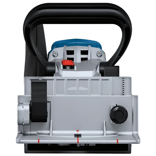 Herramienta eléctrica Bosch con empuñadura negra, palanca negra y detalles rojos.