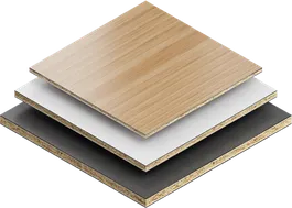 Tableros recubiertos de plástico