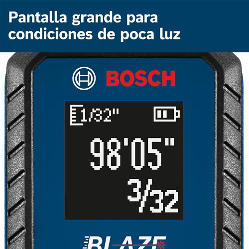 Medidor de Distancia Láser Bosch GLM100-23 Legibilidad de la Pantalla