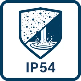 Icono positivo de herramientas de medición para web: Clasificación IP 54