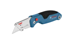 Bosch H11-11100-1 folding utility knife in a white background.
