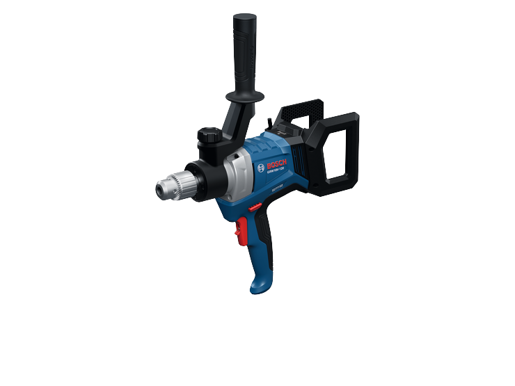Taladro Bosch GRW18V-120, con texto 'BRUSHLESS'.