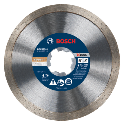 Hoja de diamante con borde continuo X-LOCK, de 5"
