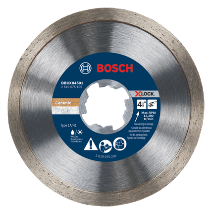 Hoja de diamante con borde continuo X-LOCK, de 4-1/2"
