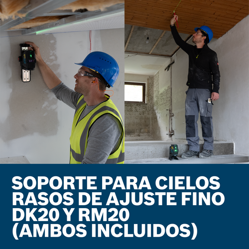 Bosch GCL165-82CGL green beam line laser model accessories configuration.