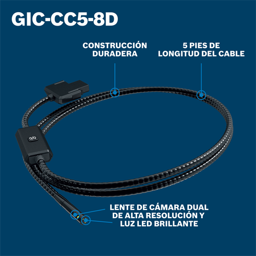 Bosch GIC-CC5-8D camera cable inspection on on walkaround view.