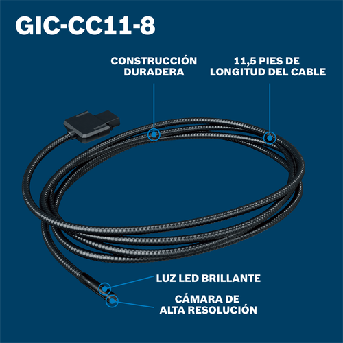 Bosch GIC-CC11-8 camera cable inspection on on walkaround view.