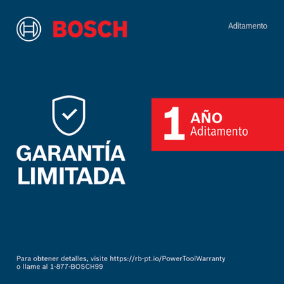 Bosch battery warranty badge 18V PROFACTOR models for 1 years of warranty.