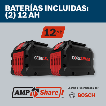 Bosch compatibility battery inform for 18V products.