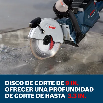 Sierra de corte inalámbrica Bosch, contenido para la sección visible.