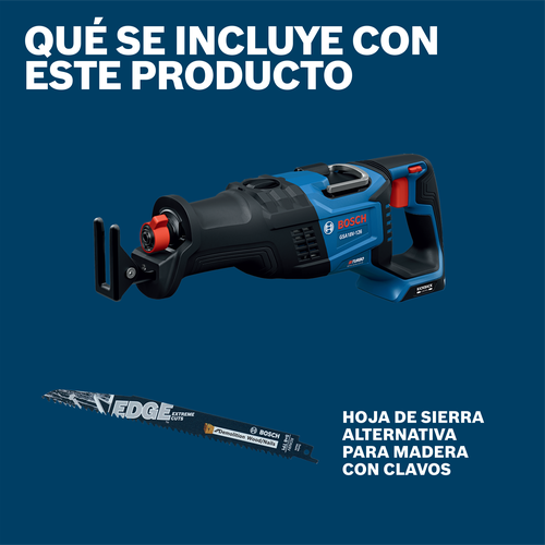 Bosch cordless reciprocating saw GSA18V-126N model product information ATF image.