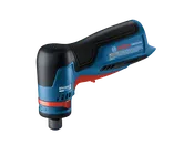 Bosch GWG12V-20S herramienta con motor sin escobillas; texto de advertencia visible.