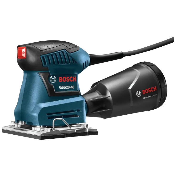 Lijadora Bosch GSS20-40 con sistema Microfilter.