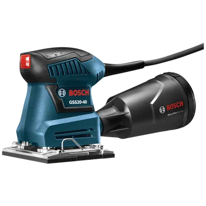 Lijadora Bosch GSS20-40 con sistema Microfilter.