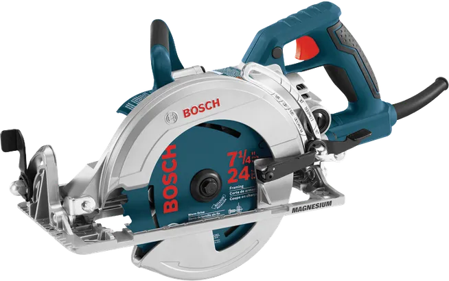 Bosch sierra circular de 7 1/4", 24 dientes para enmarcado con base de magnesio.