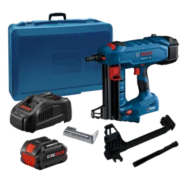 Bosch GNB18V-12 HD clavadora, maletín, cargadores, baterías y accesorios.
