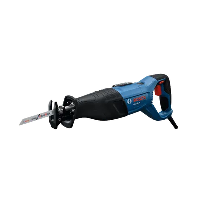 Sierra sable con cables Bosch GSA12-30, producto mostrado sobre un fondo blanco.