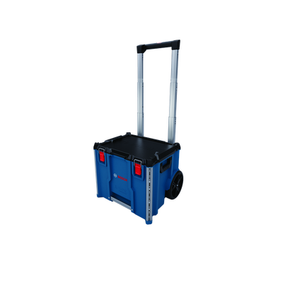Caja con ruedas Bosch L-BOXX 476 para contratistas, imagen del producto sobre fondo blanco.
