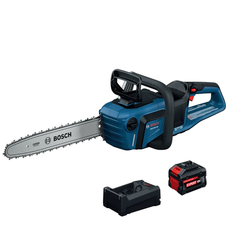 Product Image Dynamic of Bosch GKE18V-40N18X 18V 16 In. Chainsaw Kit With 8ah Expert Battery & Fast Charger.