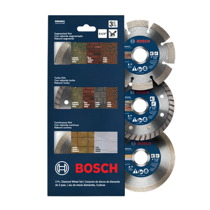 3 Piece Diamond-Rim Blade Set