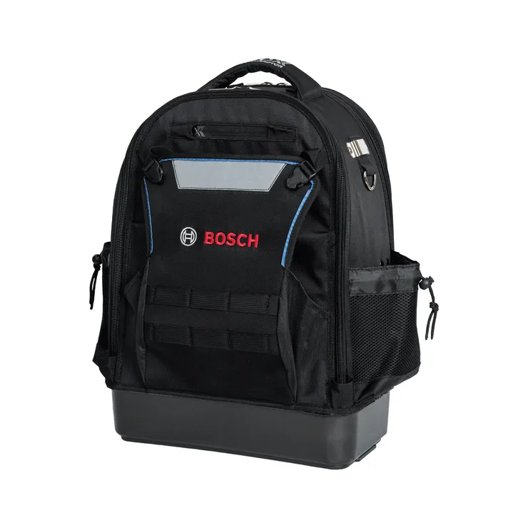 Mochila para contratistas Bosch L-BOXX, mostrada sobre un fondo blanco.