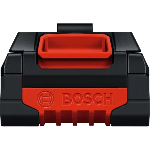 Batería High Power de iones de litio Bosch EXBA18V-40 EXPERT de 18 V y 4 Ah, vista frontal del producto.
