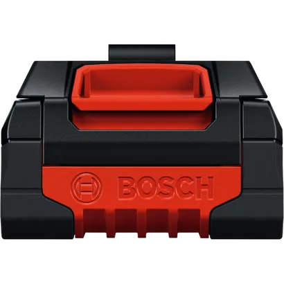Batería High Power de iones de litio Bosch EXBA18V-40 EXPERT de 18 V y 4 Ah, vista frontal del producto.