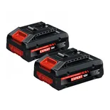 Imagen dinámica del producto de la batería Bosch EXBA18V-40-2PK EXPERT 18V de iones de litio de 4 Ah, paquete de 2.