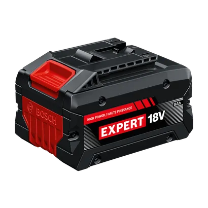 Batería Bosch AMPShare EXPERT modelo EXBA18V-80 de 8 Ah, imagen principal del producto sobre fondo blanco.