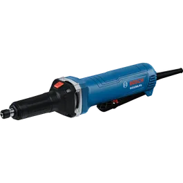 Vista dinámica del producto: amoladora de troqueles de 6 A Bosch GGS30LPS sin interruptor de paleta sin bloqueo sobre fondo blanco.