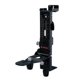 El soporte de pared Bosch WM5 en una vista dinámica del producto sobre fondo blanco.