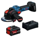Vista dinámica del producto: kit de amoladora angular con interruptor deslizante Bosch EXWS18V-15SB18X 18 V EXPERT de 5 a 6".