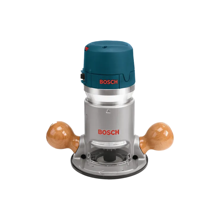 Product Image Dynamic of Bosch 1617EVS 2.25 HP VS Fixed-Base Router on a white background.