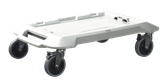 Imagen dinámica sobre un fondo blanco del carrito de transporte L-DOLLY para uso rudo.