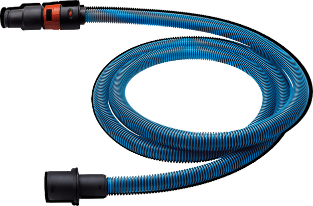 Imagen dinámica de la manguera antiestática para extractor de polvo de 16.4 ft y 22 mm de diámetro Bosch VH1622A.