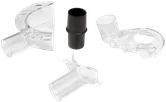 Product Image Dynamic of Bosch RA1173AT 3-Hood Dust Extraction Kit on a white background.