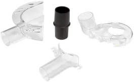 Product Image Dynamic of Bosch RA1173AT 3-Hood Dust Extraction Kit on a white background.
